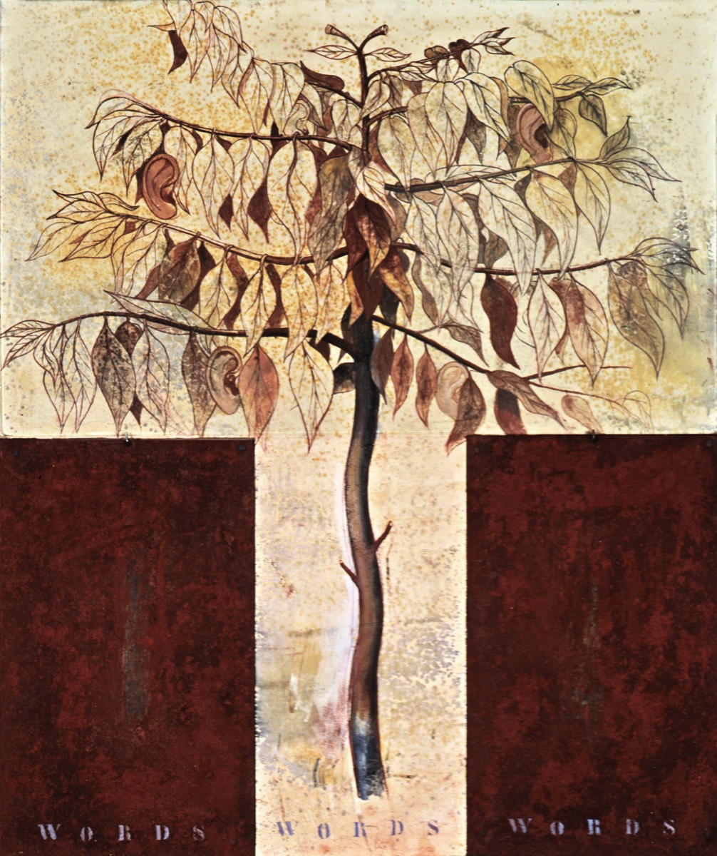 Arbre à oreilles, 1993 - 130 x 110 cm