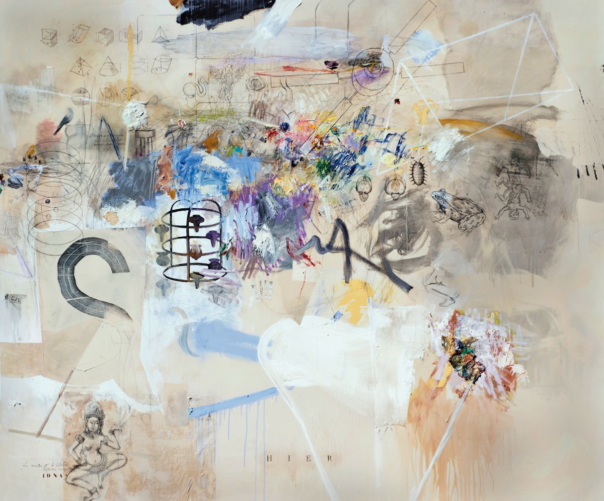 La rainette et le satellite, 2009 - 200 x 240 cm